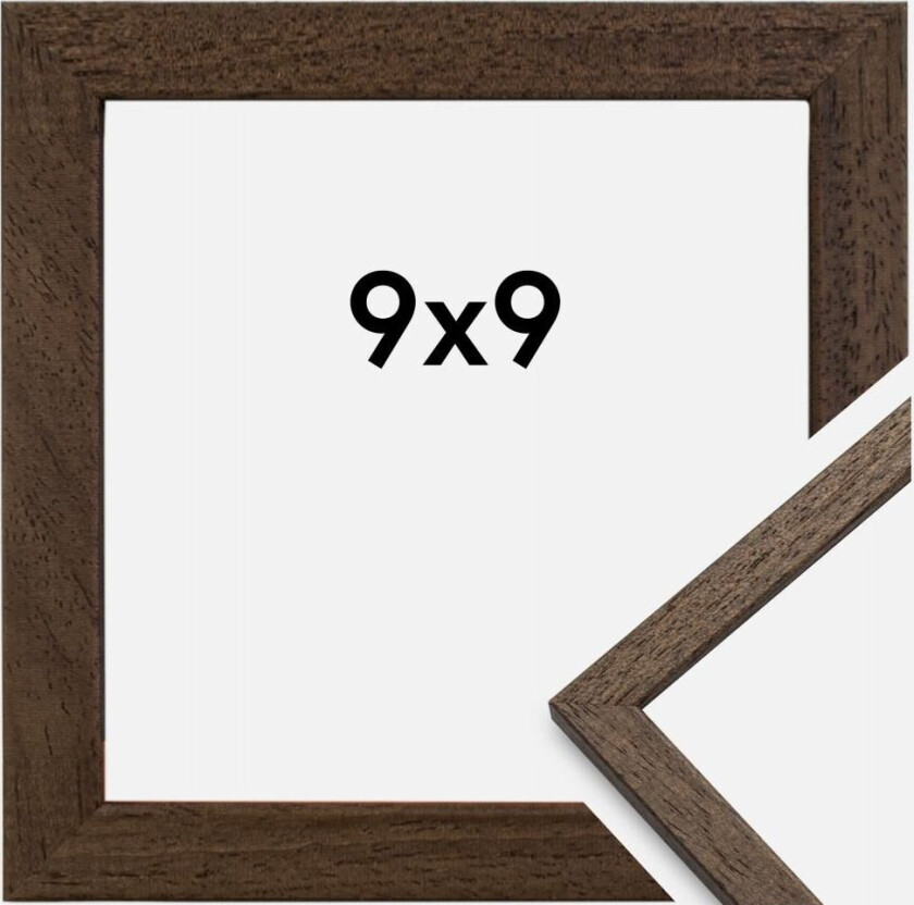Ramme Edsbyn Valnøtt 9x9 Cm