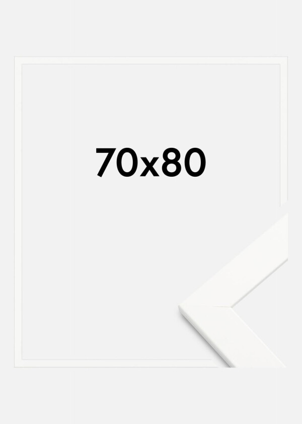 Ramme Trendline Akrylglass Hvit 70x80 Cm