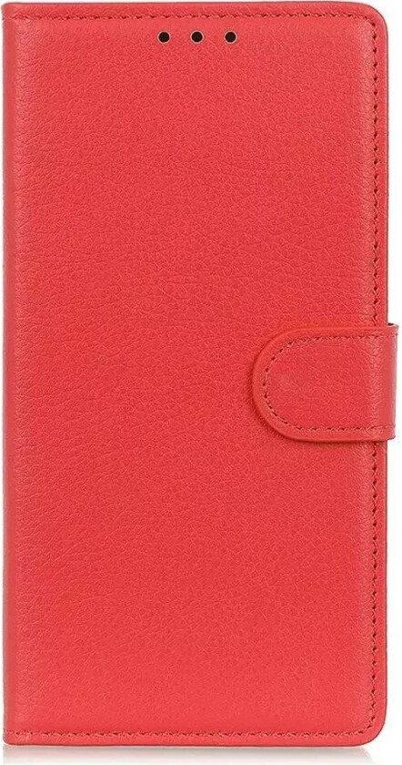 Samsung Galaxy A24 Litchi Skinn Deksel m. Lommebok - Rød