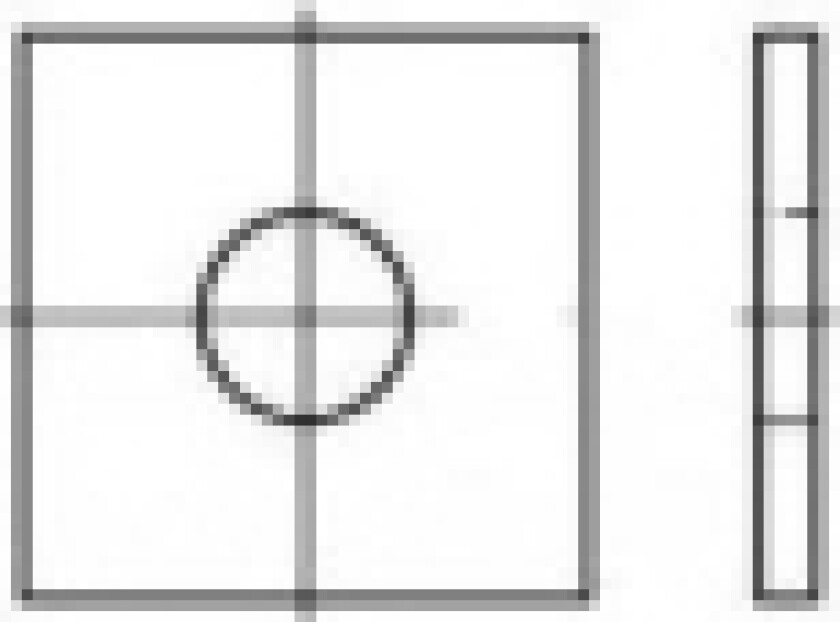 Firkantsskiver 11 mm 30 mm Stål verzinkt 100 stk TOOLCRAFT 106784