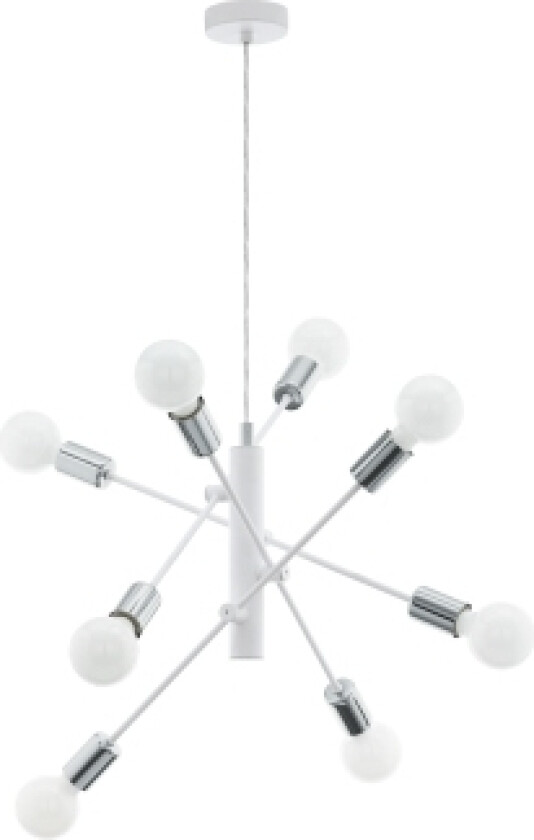 Eglo Gradoli, Fleksibel Montering, Hvit, Hvit, Stål, Ii, 8 Ampuller