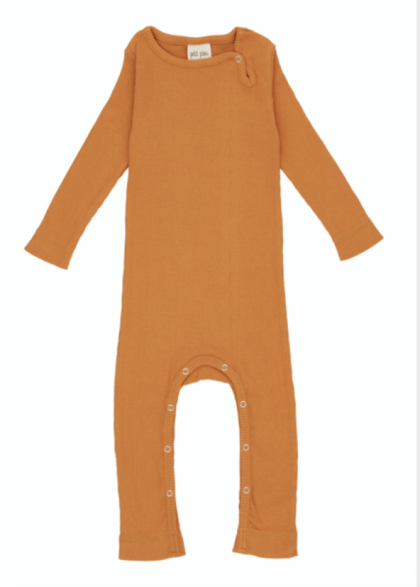 Orange  Modal LS Jumpsuit