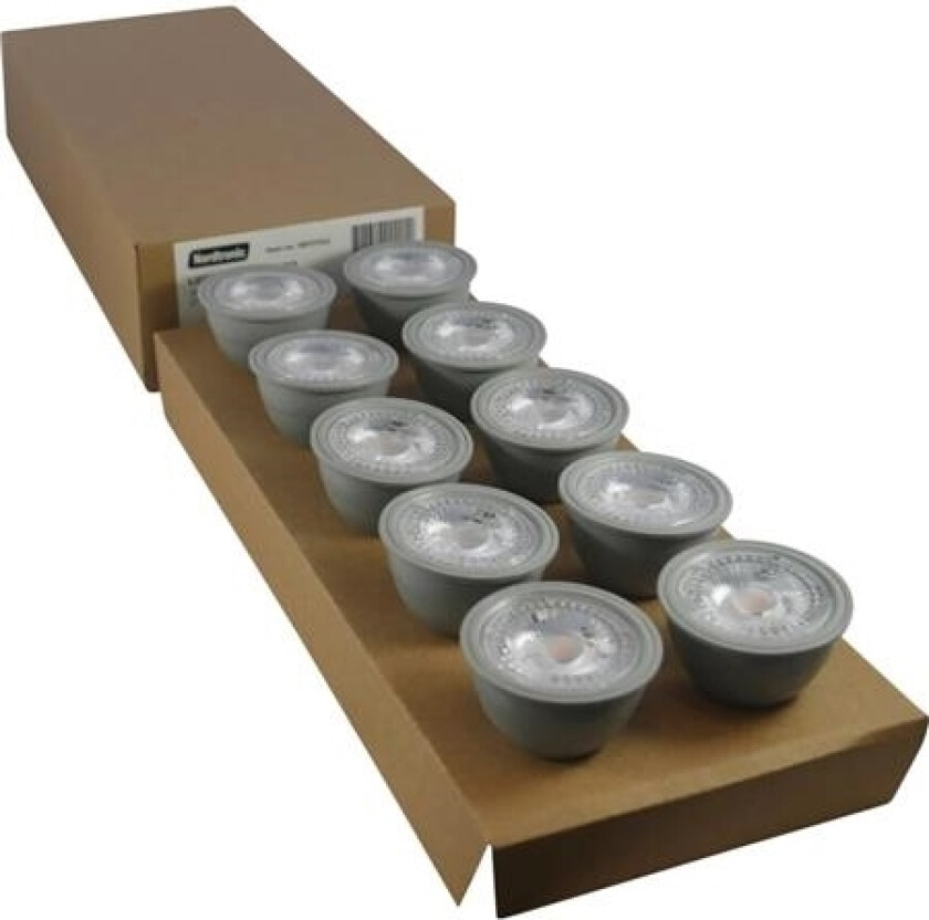 Led Lyskilde Gu10 4,8W, 4000K, 430 Lumen, Dæmpbr (10 Stk. Pakke)