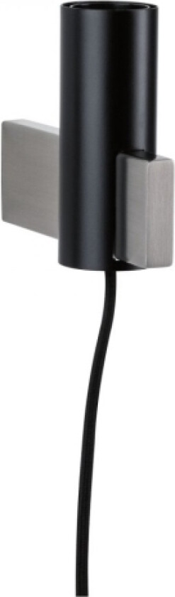 Aik, Overflatebehandlet, Firkant, 1 Ampuller, E27, Ip20, Sort