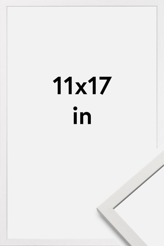 Ramme Edsbyn Akrylglass Hvit 11x17 Inches (27,94x43,18 Cm)