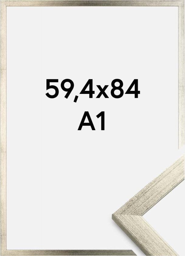 Ramme Stilren Akrylglass Sølv 59,4x84 Cm (A1)