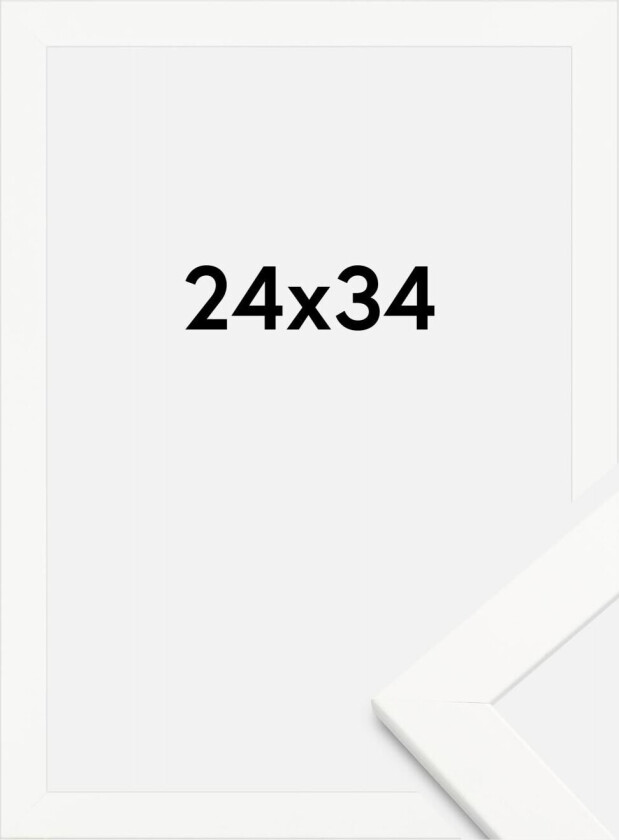 Ramme Trendline Akrylglass Hvit 24x34 Cm