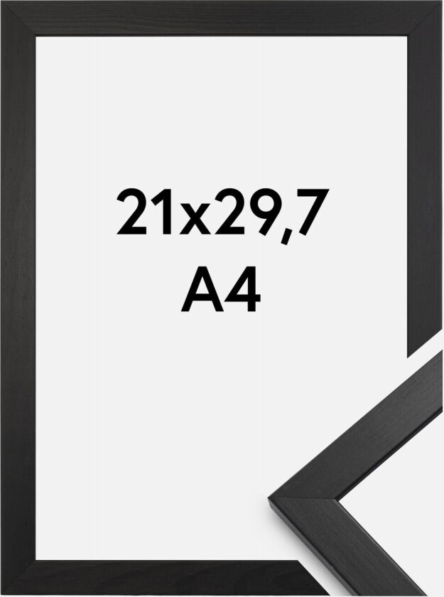 Bilde av Ramme Stilren Svart 21x29,7 Cm (A4)