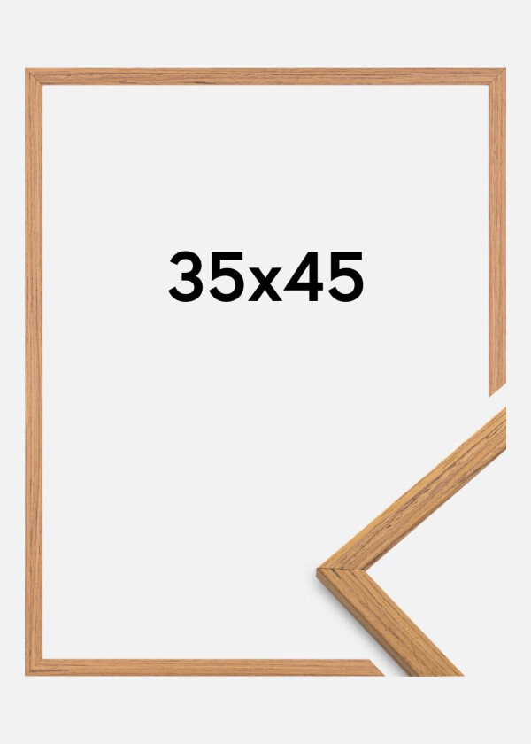 Ramme Edsbyn Akrylglass Teak 35x45 Cm