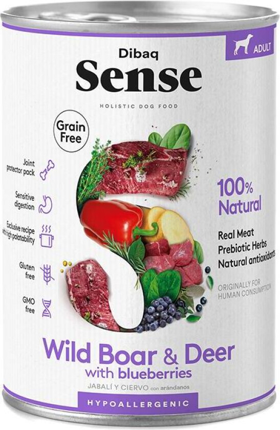Bilde av Dog Wild Boar & Deer All Breeds Våtfôr til hund 12 x 380 g