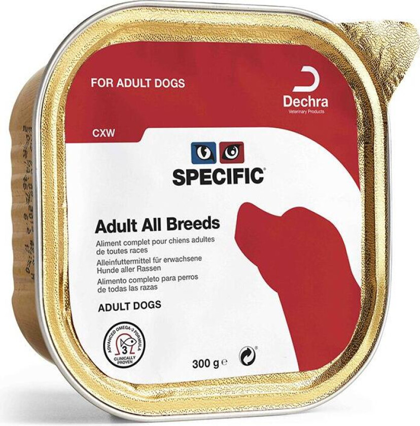 Dog Adult All Breeds CXW Våtfôr til hund 6 x 300 g