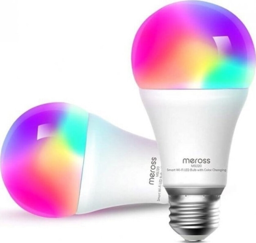 Meross Smart Light Bulb|Meross|Power Consumption 9 Watts|200-240V|Beam Angle 180 Degrees|Msl120dahk-Eu