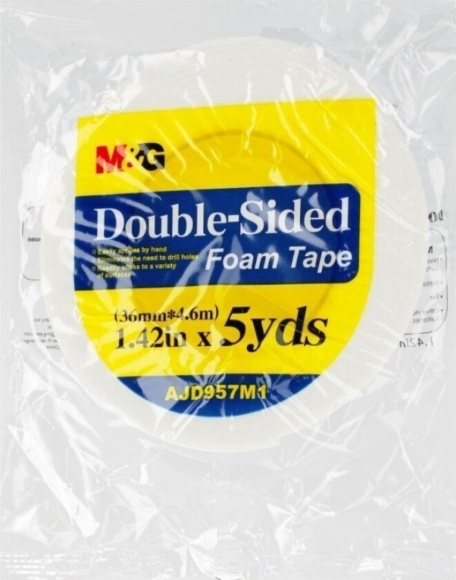 M&G Dobbeltsidig Skumklebende Tape 36Mm M&G