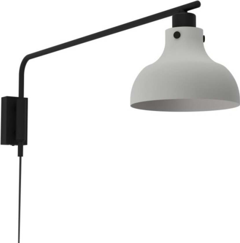 Eglo Matlock, Overflatebehandlet, 1 Ampuller, E27, Ip20, Sort, Grå