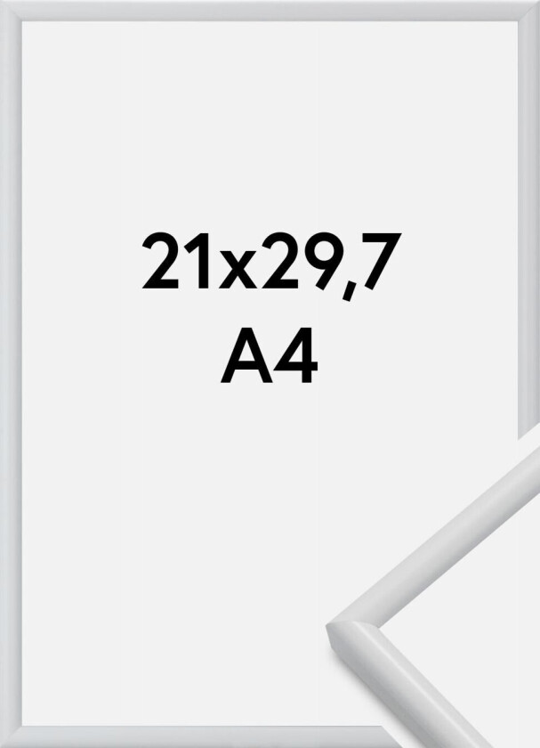 Ramme Galeria Hvit 21x29,7 Cm (A4)