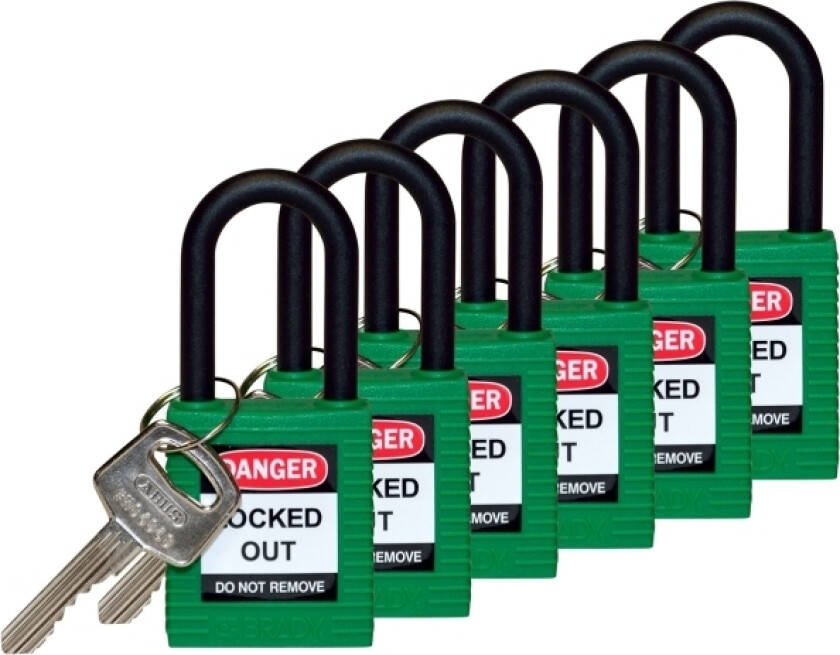 813597, Tradisjonell, Nøkkellås, Bruk Bare Én Nøkkel, Grønn, Nylon, Nylon
