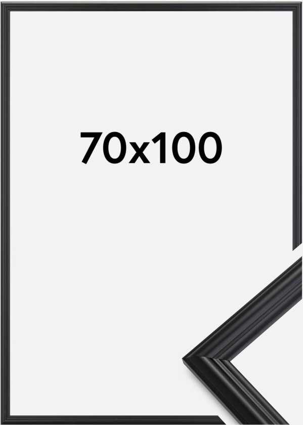 Ramme Siljan Akrylglass Svart 70x100 Cm