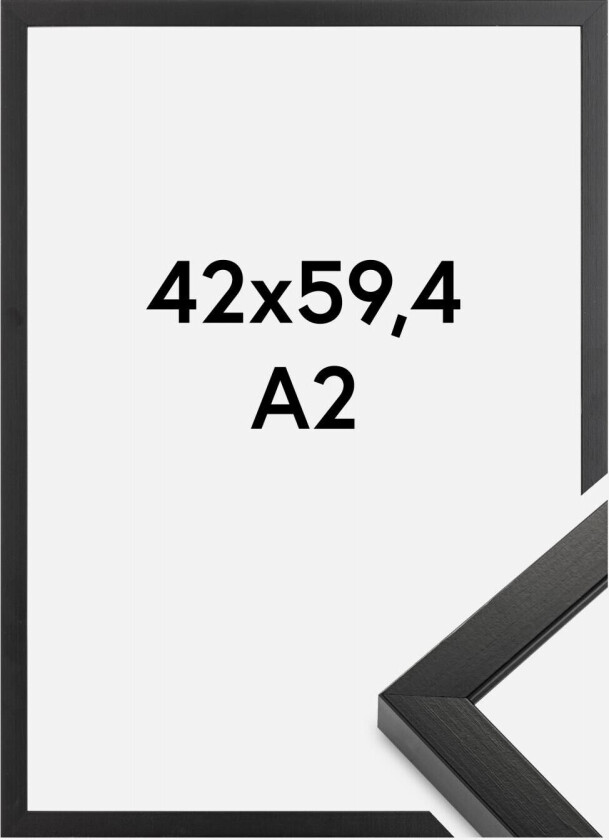Ramme Amanda Box Svart 42x59,4 Cm (A2)