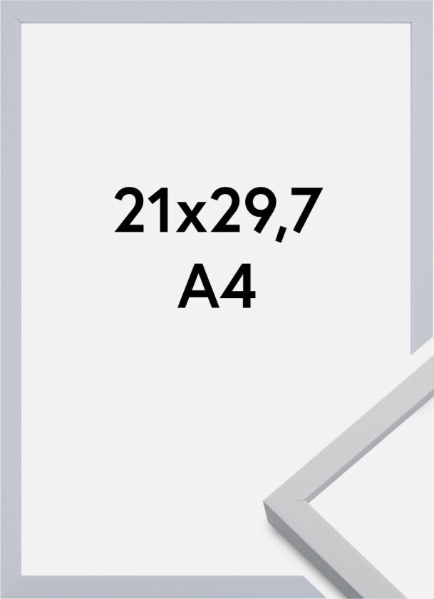 Ramme Oslo Akrylglass Hvit 21x29,7 Cm (A4)