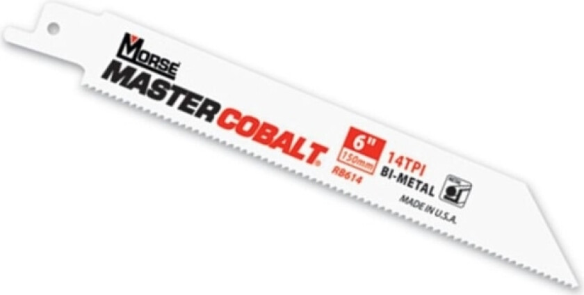 MK Morse Sabre sagblad bimetallisk Master Cobalt 14TPI 152 x 20 x 0,9 mm 5 stk. (MORSE-PTA-RB614T05)
