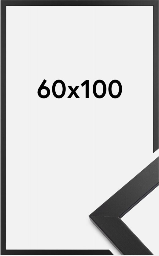 Ramme Black Wood Akrylglass 60x100 Cm
