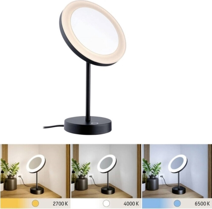 Masua 71151 Led-Spejllampe 4 W Varmhvid Sort (Mat)