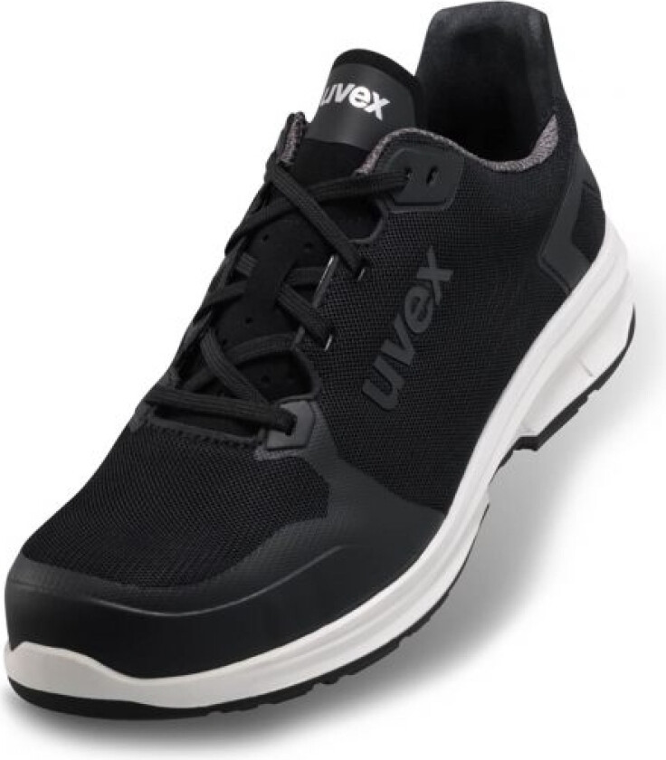 65942, Unisex, Voksen, Vernejoggesko, Sort, Hvit, Esd, P, S1, Src, Lisselukking