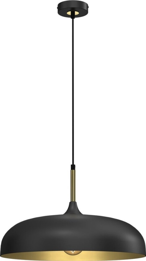 Hengelampe Lincoln Svart/Gull Hengelampe 1Xe27 45Cm