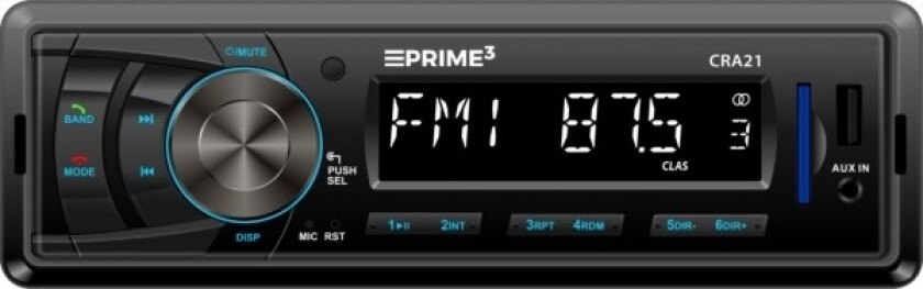 Prime3 Radiospiller Cra21 Bt Fm Håndfri Radiospiller