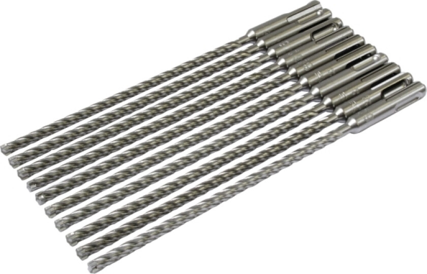 B-63389, Rotasjons Hammer, 8 Mm, 215 Mm, Betong, Sds Plus, 10 Stykker