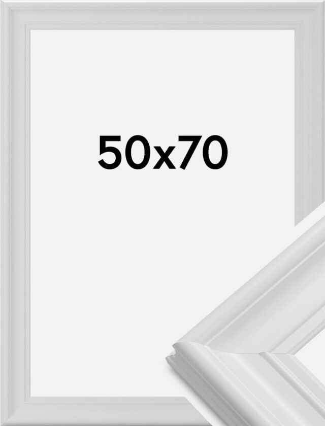 Ramme Mora Premium Hvit 50x70 Cm
