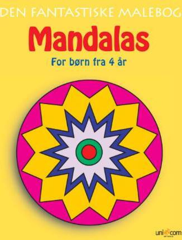 Den Fantastiske Malebog Med Mandalas Fra 4 År