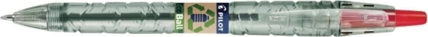 Kuglepen Pilot Ecoball, 1 Mm, Rød