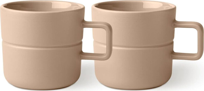 Lines kopp 50 cl 2-stk. Beige