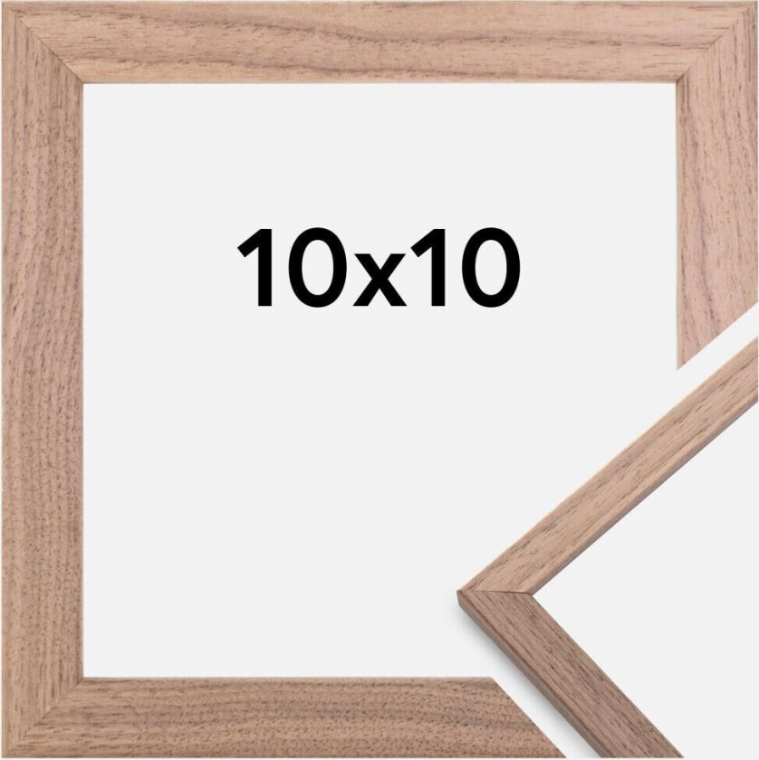 Ramme Edsbyn Lys Valnøtt 10x10 Cm