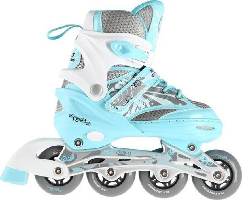 Nils Extreme Na10602 Rekreasjonsjusterbare Blå Rulleskøyter, Størrelse 39-42