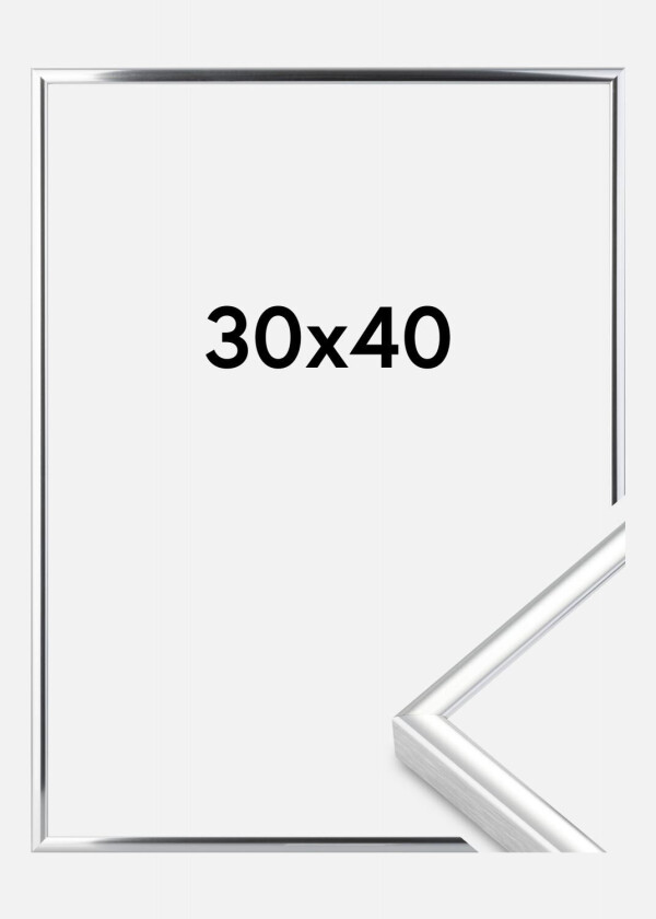 Ramme  Premium Classic Sølv 30x40 Cm