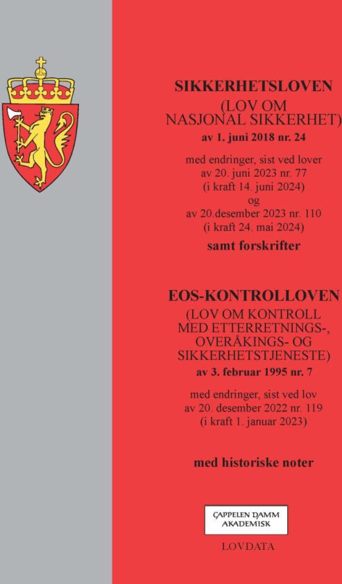 Sikkerhetsloven ; EOS-kontrolloven