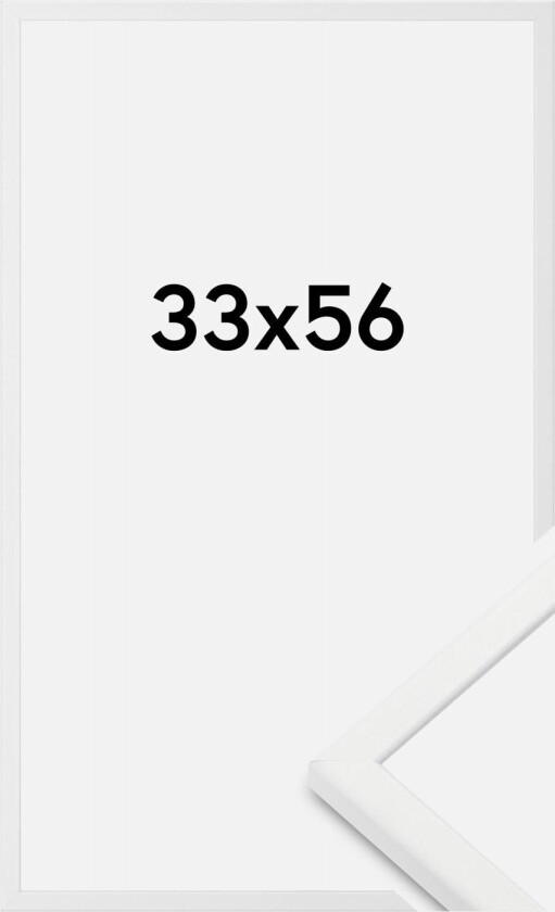 Ramme Kaspar Akrylglass Hvit 33x56 Cm