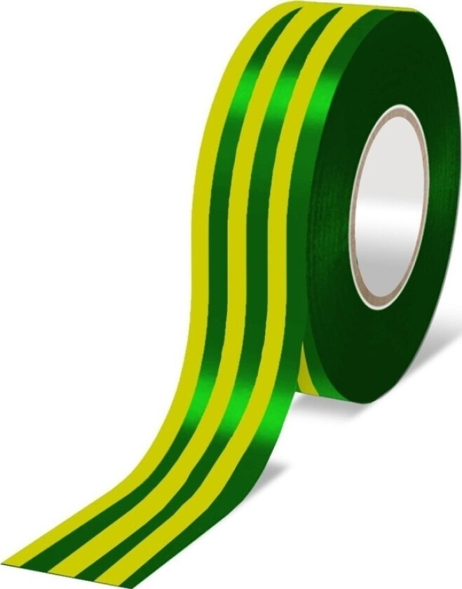 Electrical Insulating Pvc Tape, Yellow-Green 19Mmx33m