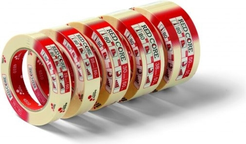 Schuller Red Core Maskeringstape Med Klebeegenskaper 3Cm X 50M (45106)