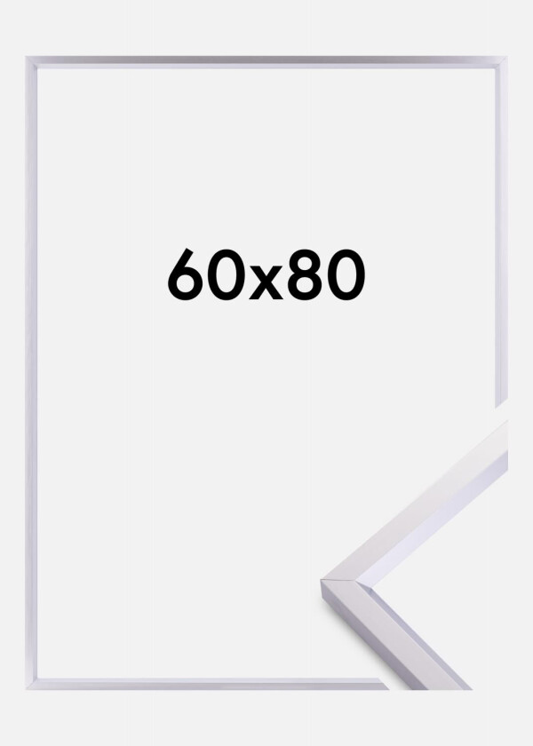 Ramme Steel Style Sølv 60x80 Cm