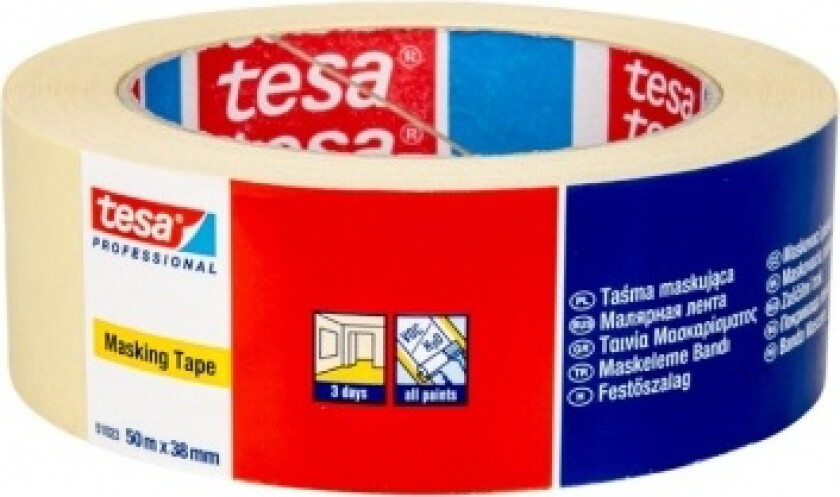 Tesa Masking Maskeringstape 3 Dager 50M 38Mm H5102303
