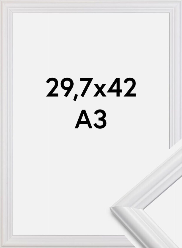 Ramme Siljan Hvit 29,7x42 Cm (A3)