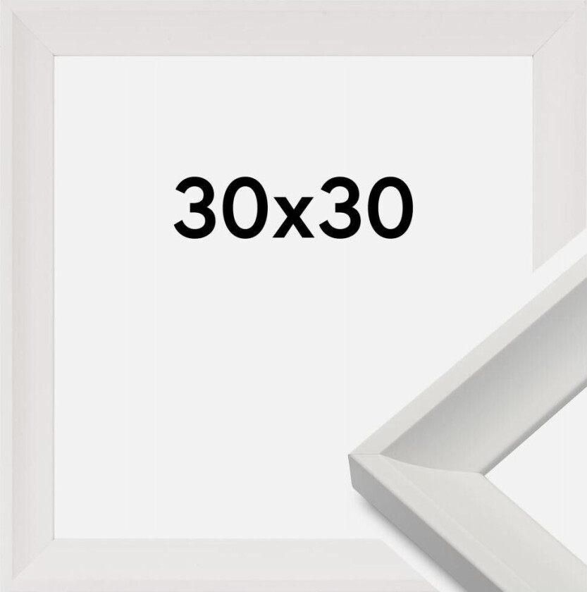Ramme Öjaren Akrylglass Hvit 30x30 Cm