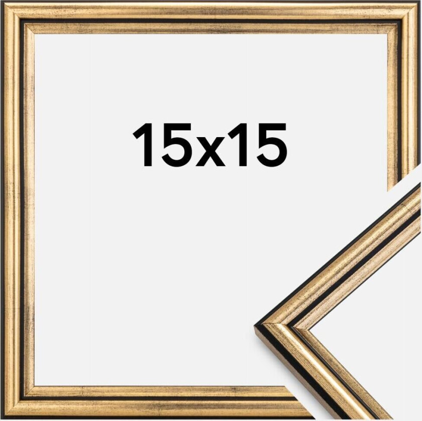 Ramme Horndal Akrylglass Gull 15x15 Cm