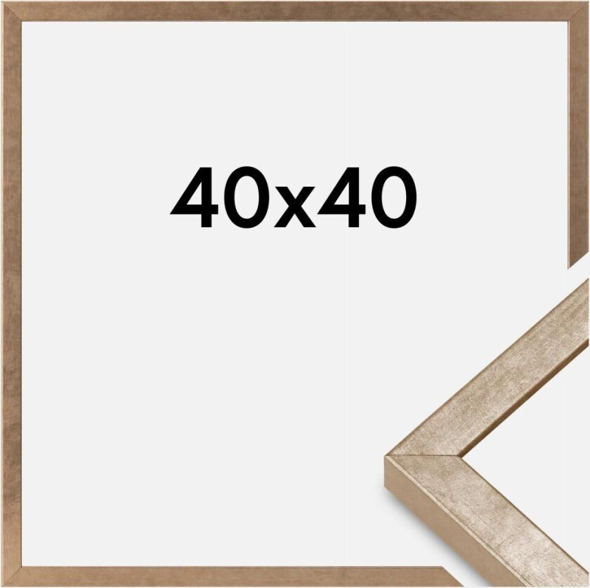 Ramme Ares Akrylglass Messing 40x40 Cm