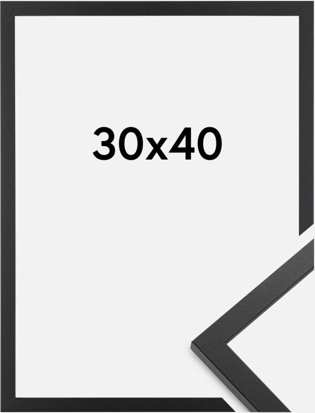 Ramme Trendy Akrylglass Svart 30x40 Cm