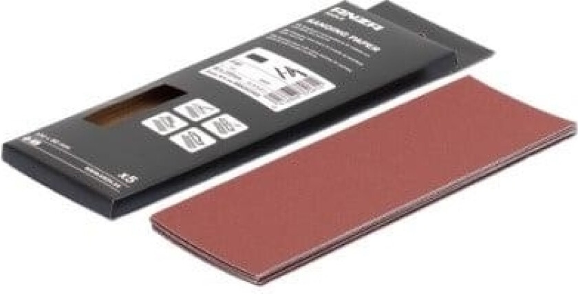 Slipepapir Borrelås 80X230 Mm P180, 5-P