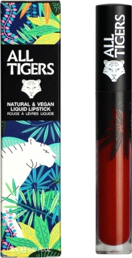 All Tigers Natural &Amp Vegan Liquid Lipstick 889 Command Respect 8Ml